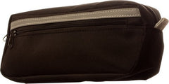 DOUBLE ZIP BLACK PENCIL CASE